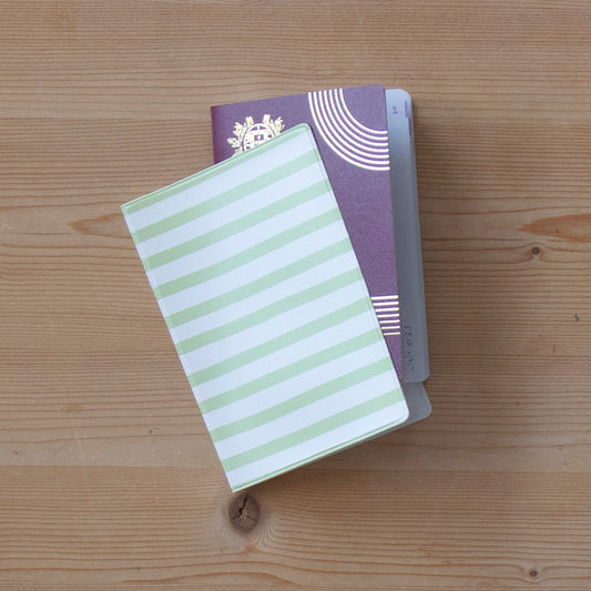 Capa de Passaporte GREEN STRIPES
