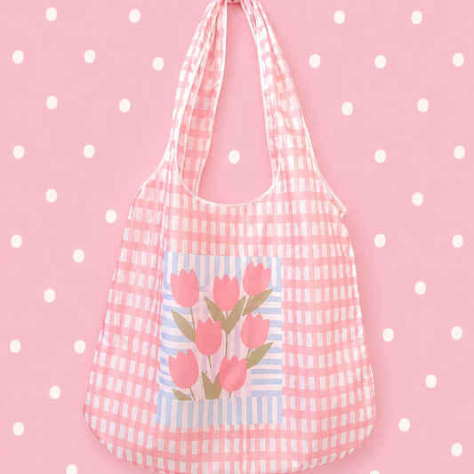Saco de Compras (Eco Bag) FLOWERS PINK