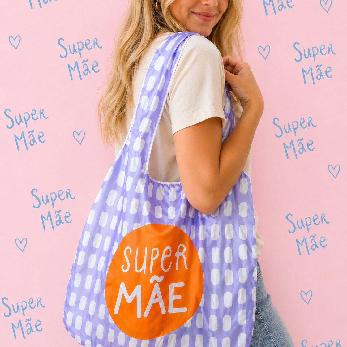 Saco de Compras (Eco Bag) Super Mãe BLUE