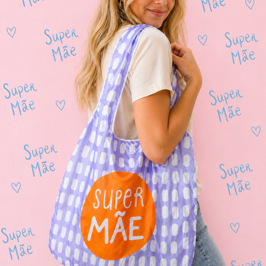 Saco de Compras (Eco Bag) Super Mãe BLUE