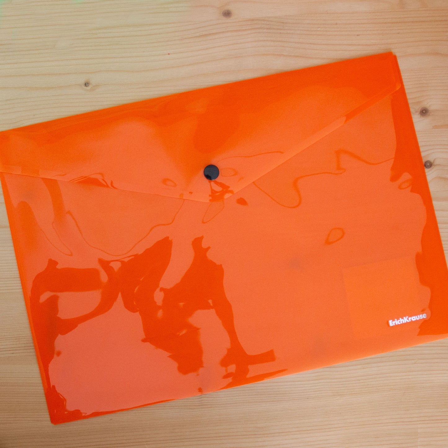 Bolsa Envelope A4 com mola Neon Laranja