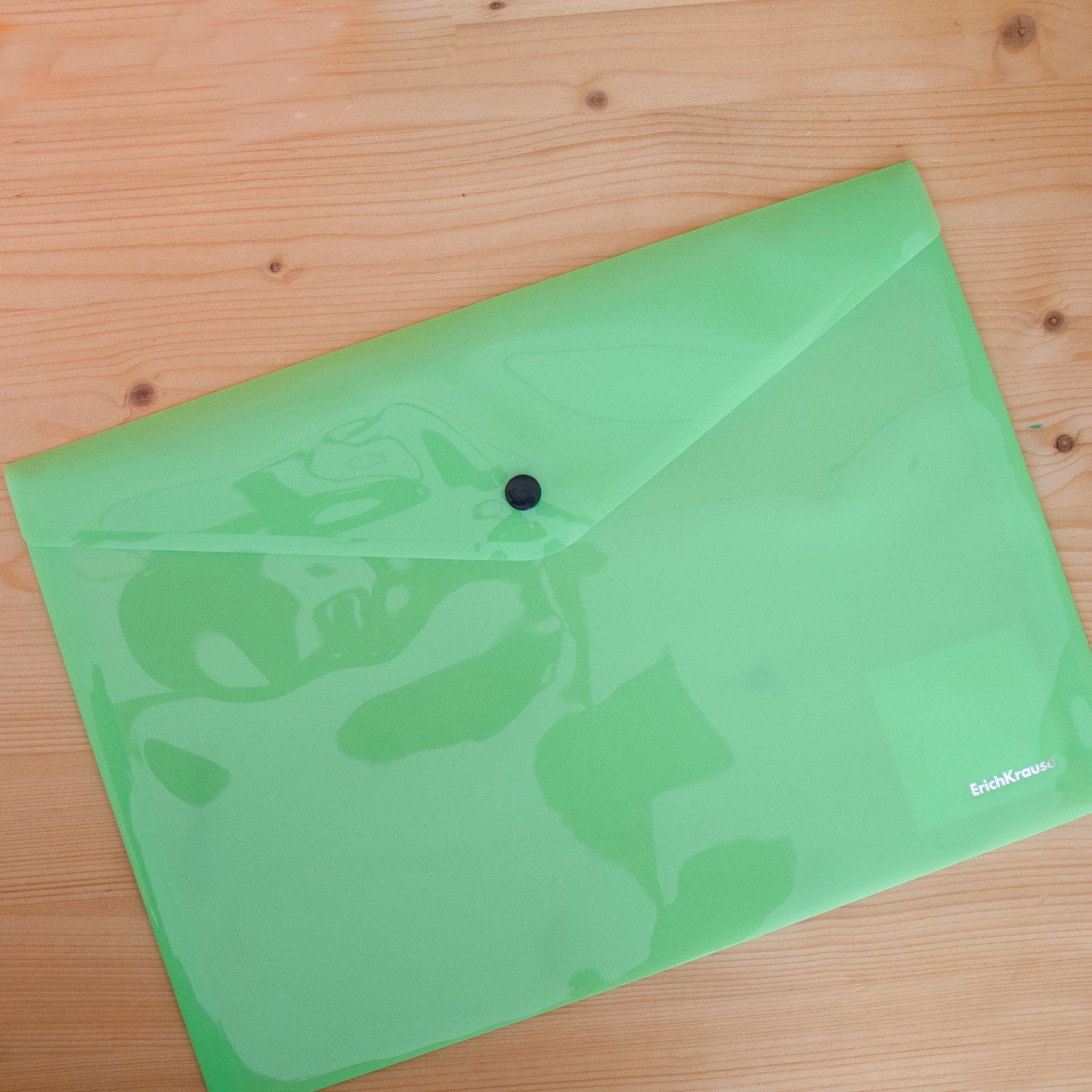 Bolsa Envelope A4 com mola Neon Verde