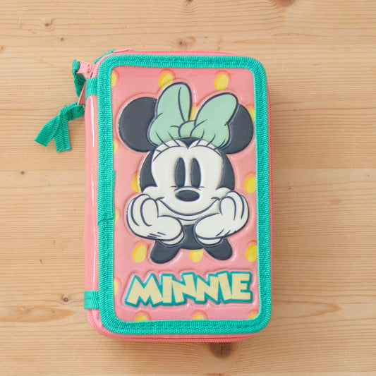 Estojo 3 Divisórias Minnie