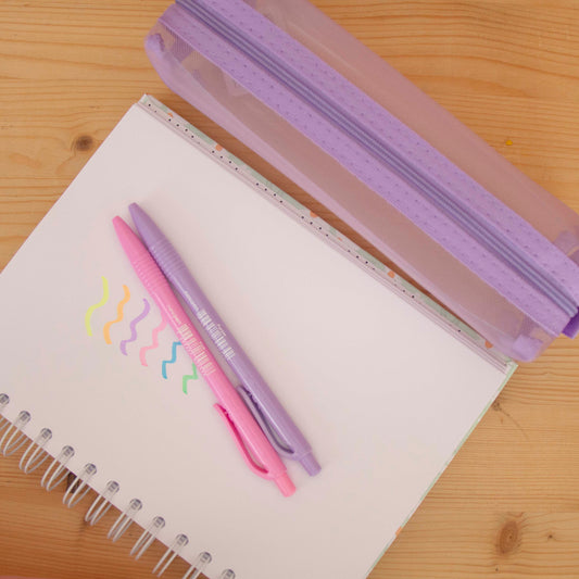 Estojo Rede Pastel Lilás