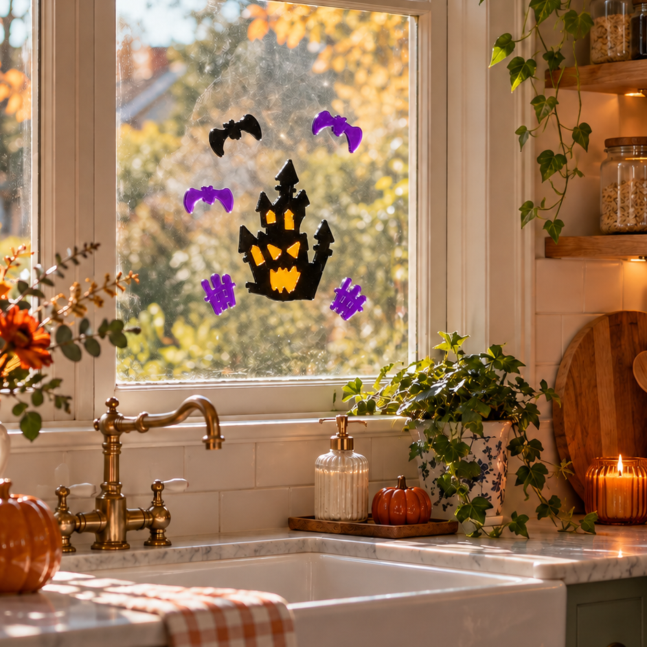 Stickers de Gel Jelly HALLOWEEN Casa Assombrada