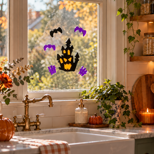 Stickers de Gel Jelly HALLOWEEN Casa Assombrada