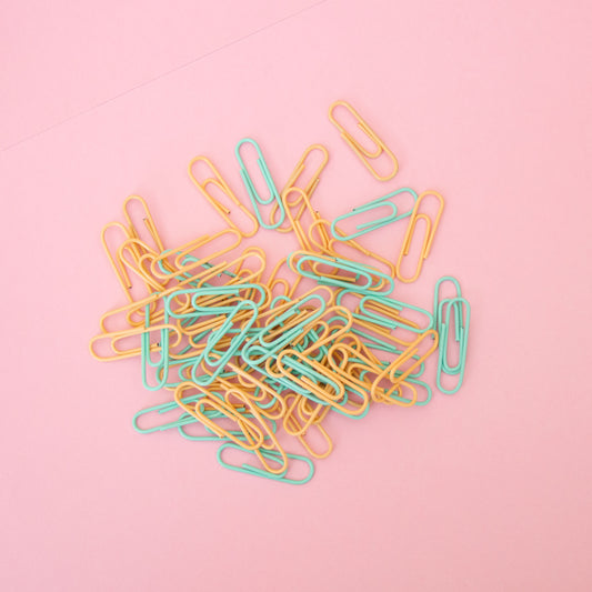 Kit 100 Clips 28mm Pastel