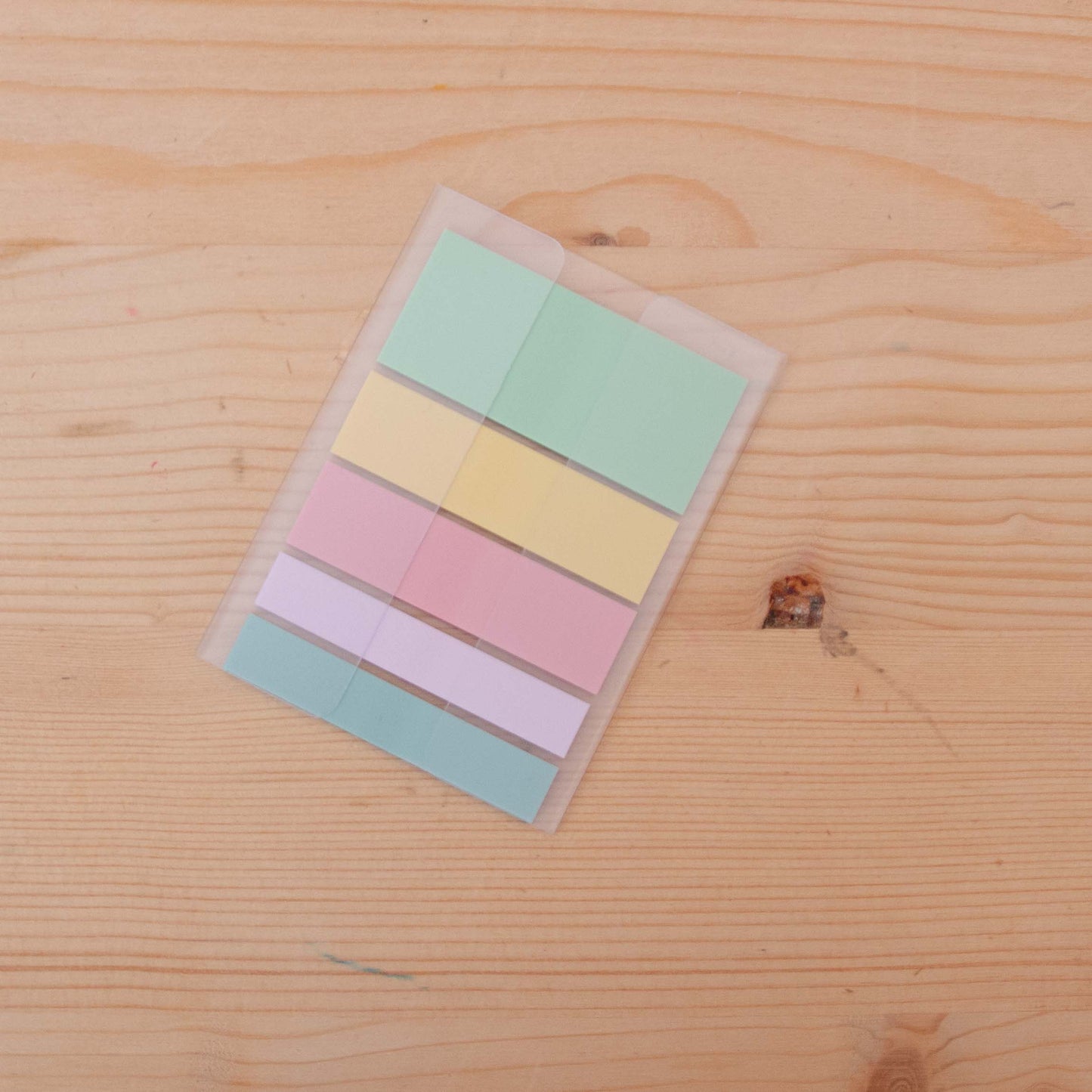 Kit 5 Marcadores de Página Mini Tons Pastel (100 un)