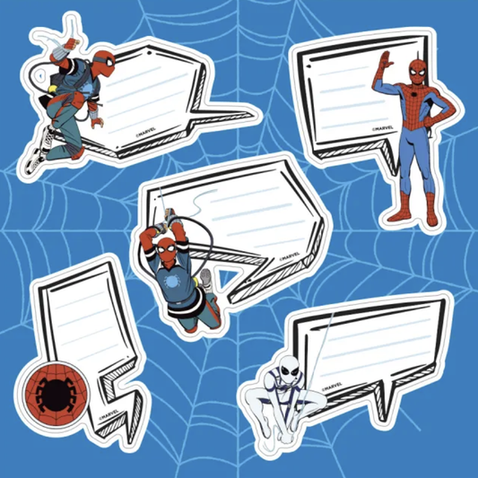 Kit 10 Etiquetas Autocolantes SPIDER MAN