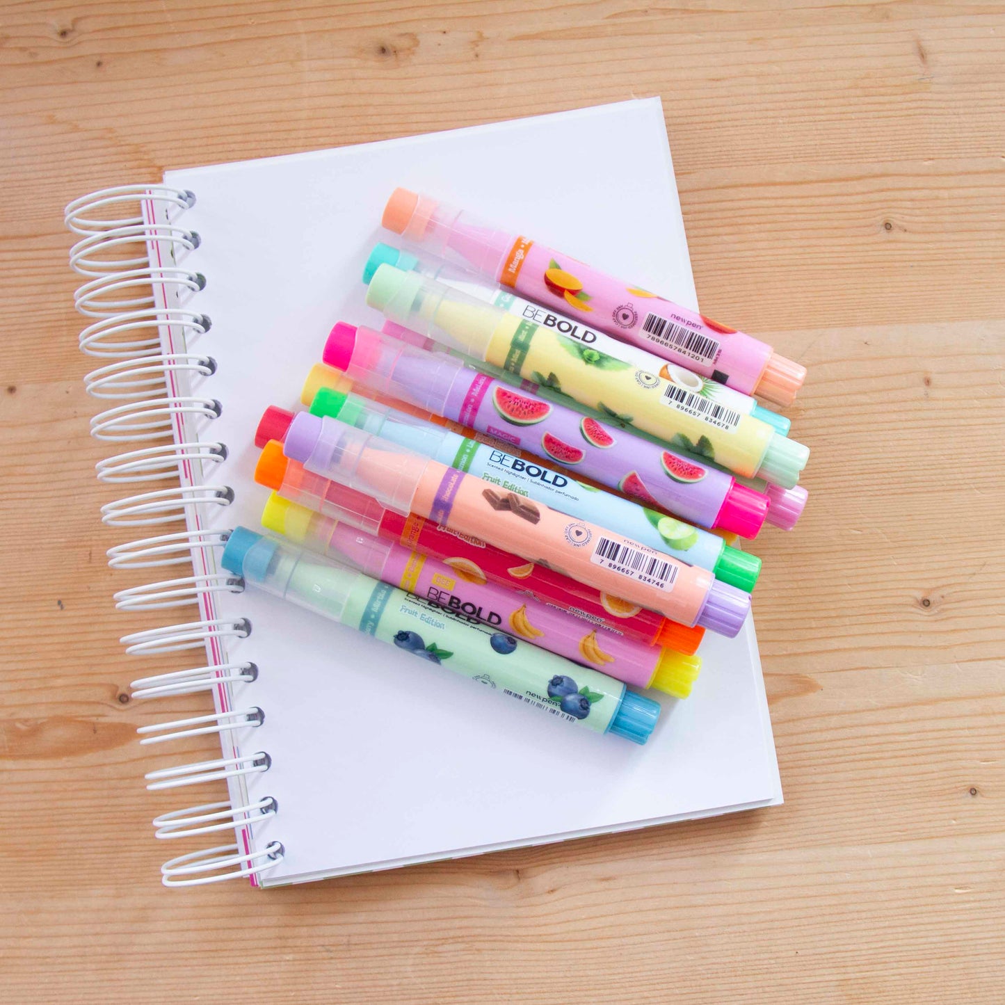 Kit 12 Sublinhadores Bebold Perfumados Newpen