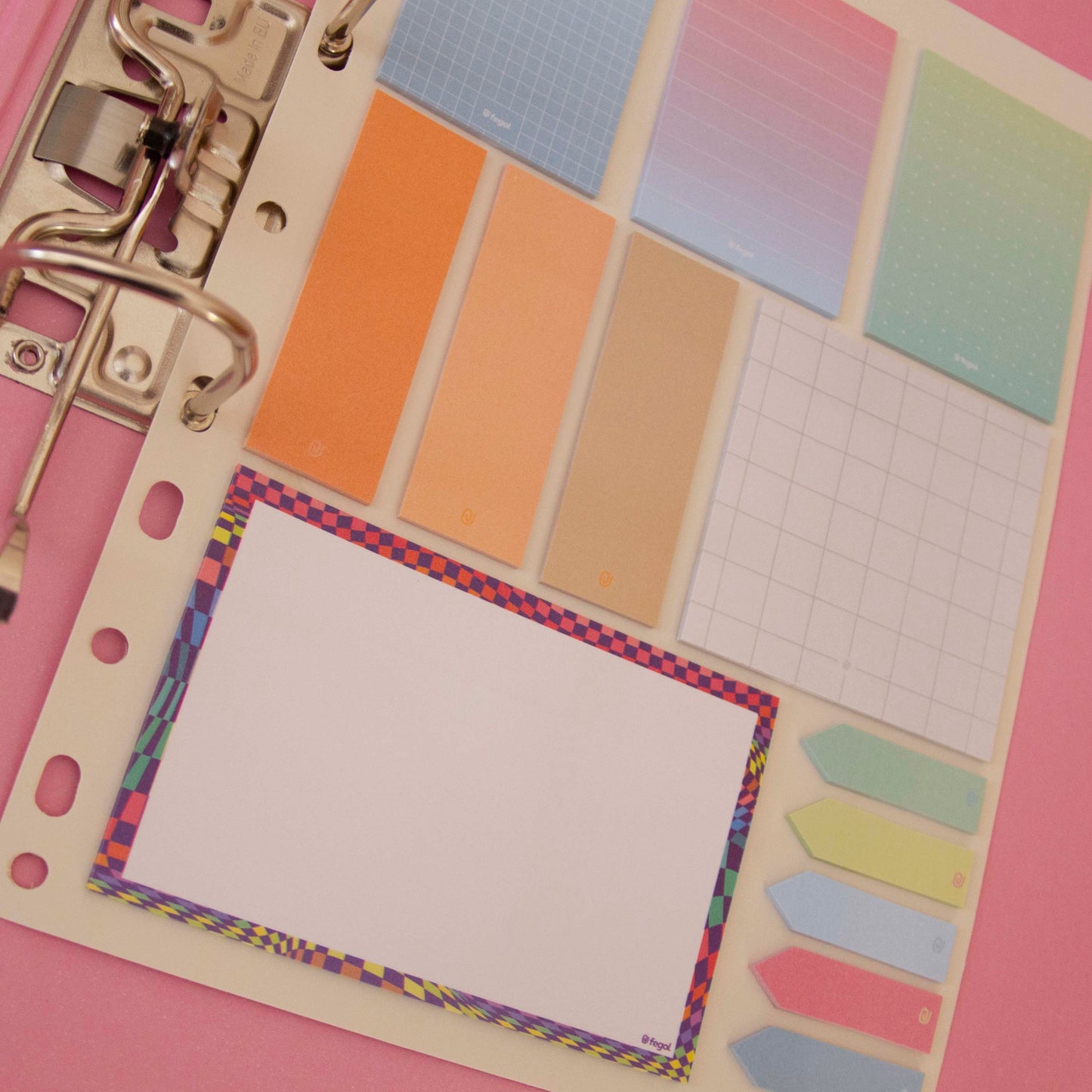 Kit 13x20 Sticky Notes (c/furação)