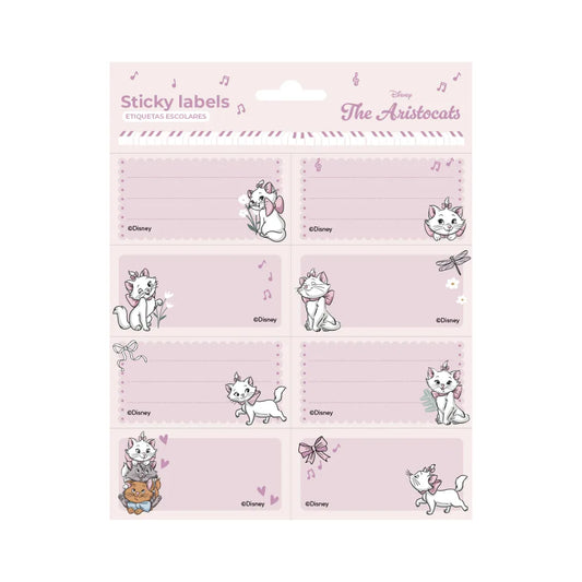 Kit 16 Etiquetas Autocolantes ARISTOGATOS MARIE
