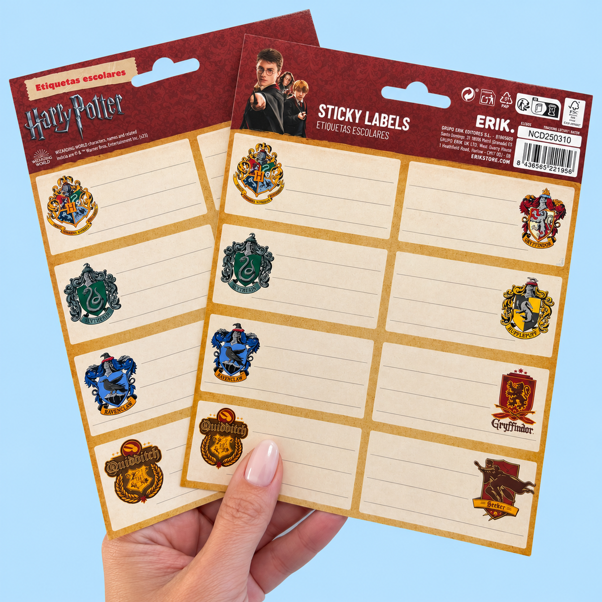 Kit 16 Etiquetas Autocolantes HARRY POTTER