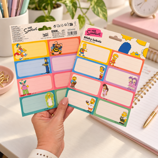 Kit 16 Etiquetas Autocolantes SIMPSONS
