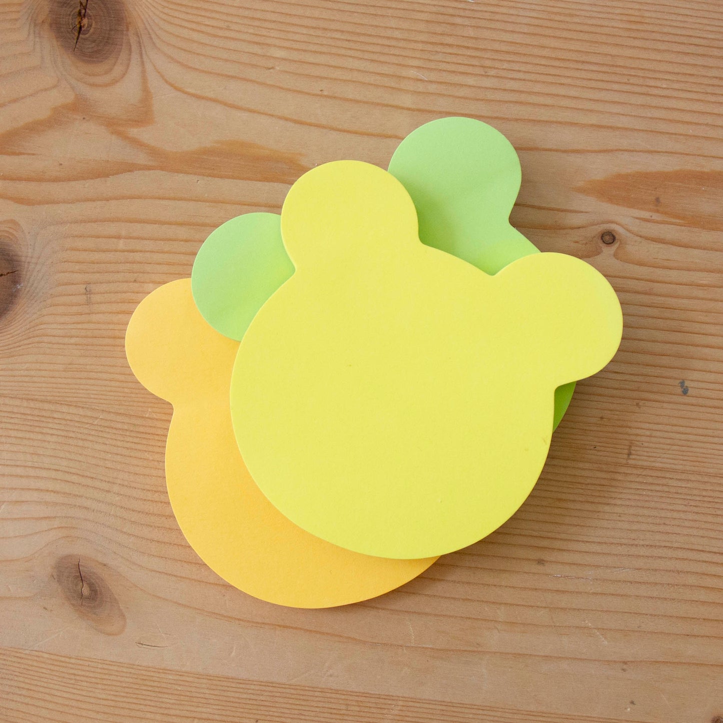 Kit 3 Sticky Notes Neon Mickey (Amarelo/Laranja/Verde)