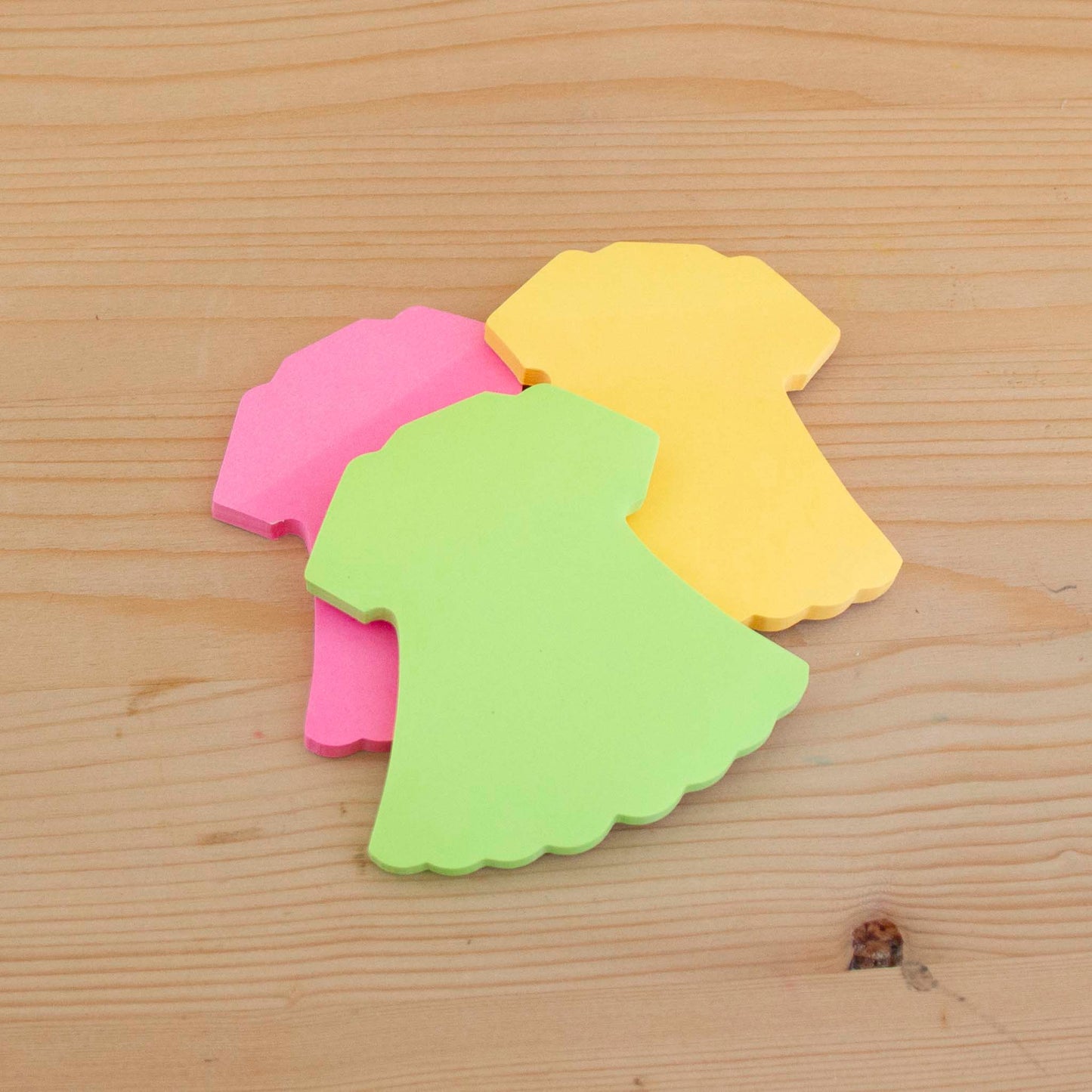 Kit 3 Sticky Notes Neon Vestidos