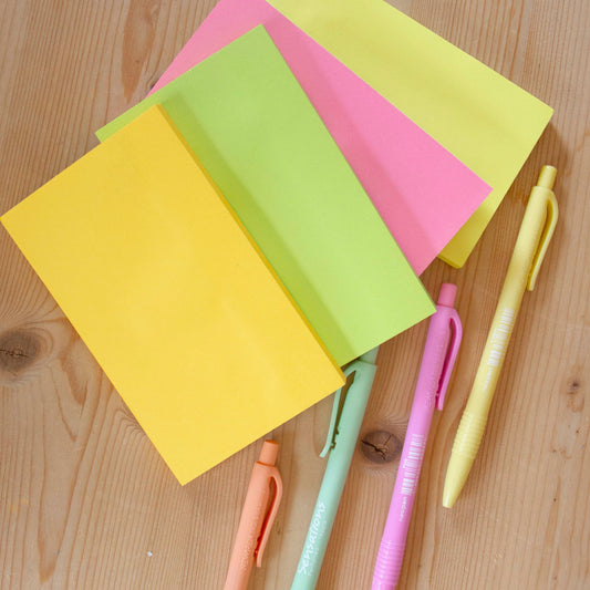 Kit 4 Blocos Sticky Notes 100 folhas (76x127mm)