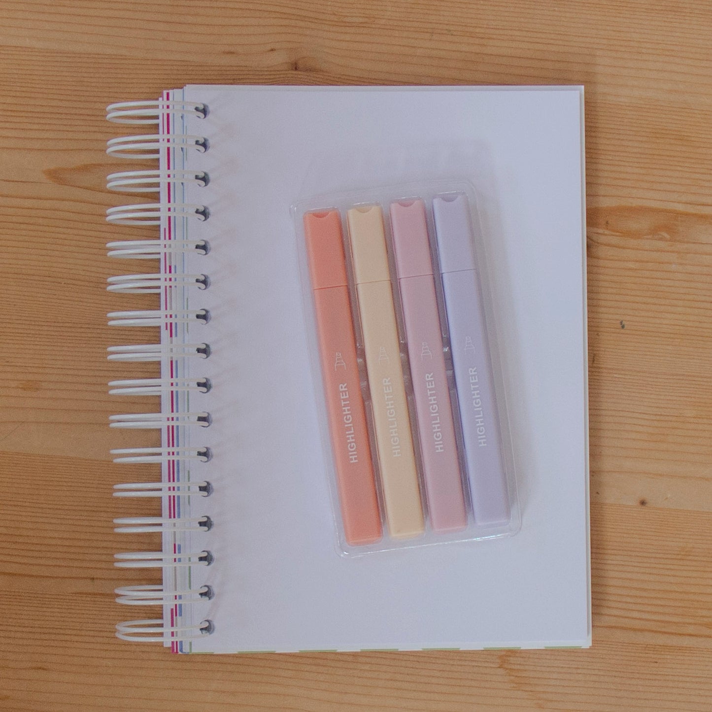 Kit 4 Sublinhadores Minimal Rosas