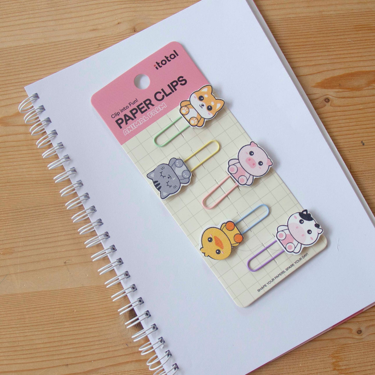 Kit 5 Clips Marcadores de Livros ANIMAL FARM