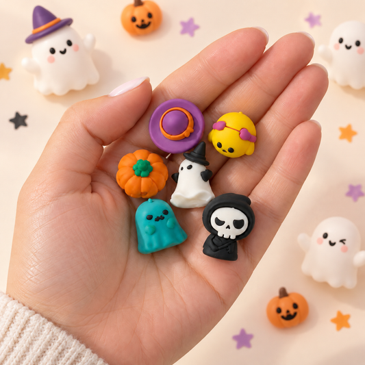 Kit 6 Mini Borrachas HALLOWEEN Colors