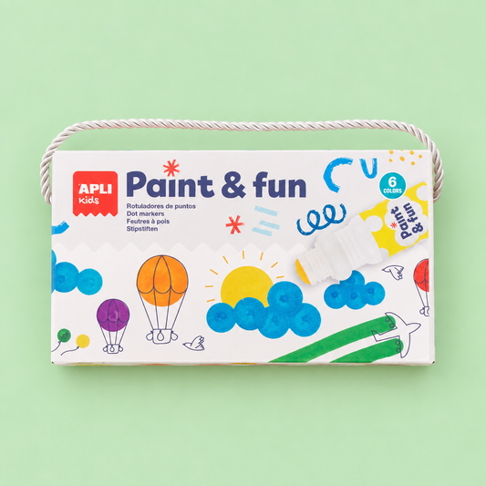 kit 6 Marcadores Esponja Paint&Fun