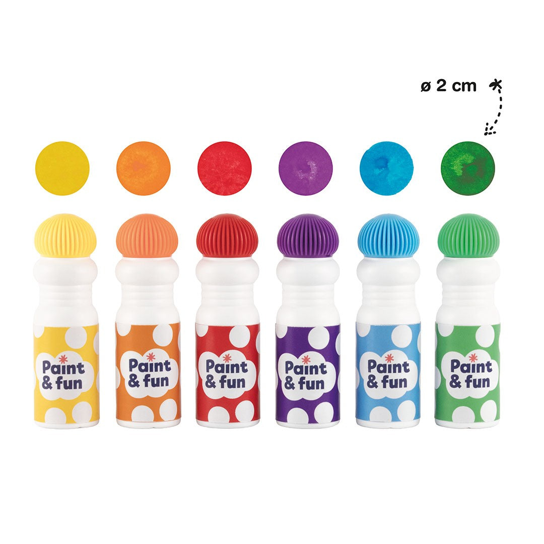 kit 6 Marcadores Esponja Paint&Fun