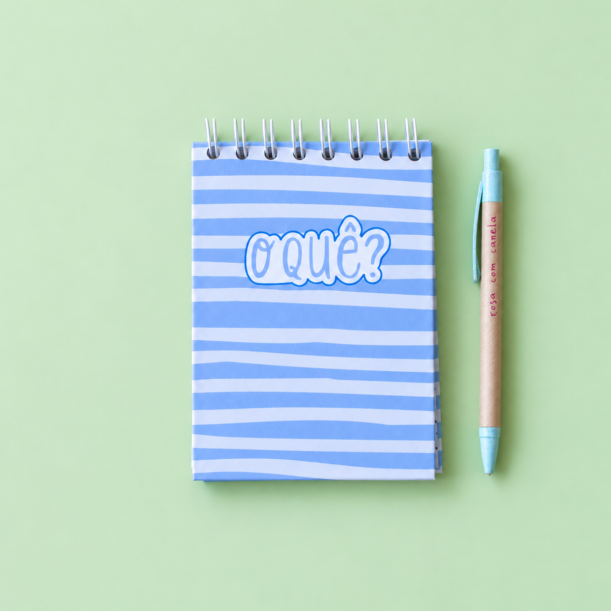 Livro A6 O QUÊ? Blue Stripes