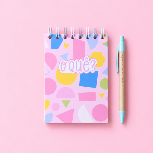 Livro A6 O QUÊ? Fun Pink