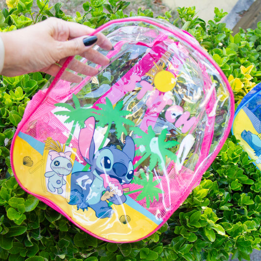 Mochila Transparente STITCH Rosa