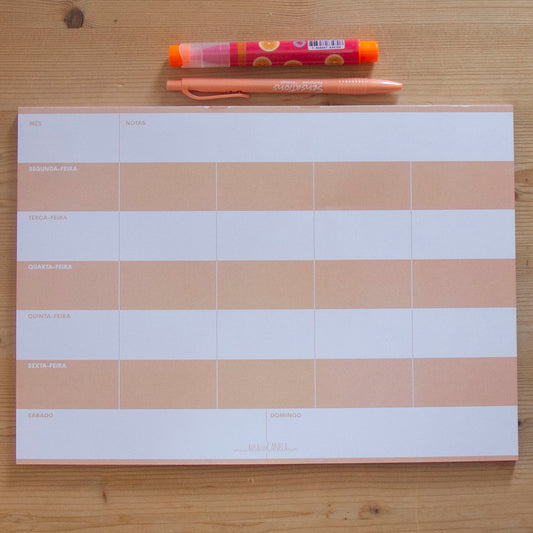 Planner A4 Laranja