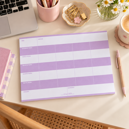 Planner A4 Lilás