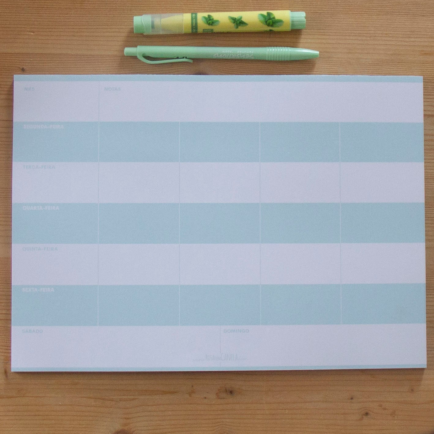 Planner A4 Menta