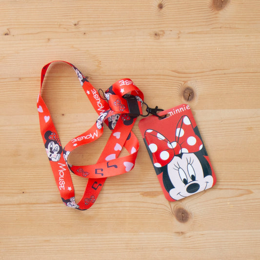 Fita Porta Cartões MINNIE VERMELHA