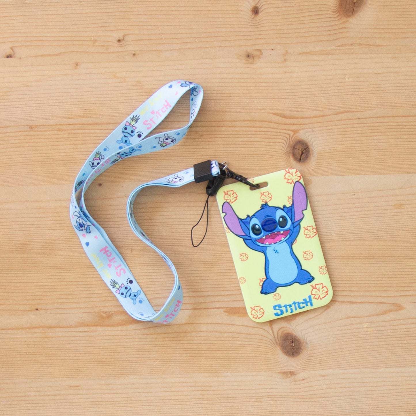 Fita Porta Cartões STITCH AMARELO