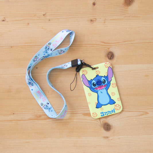 Fita Porta Cartões STITCH AMARELO
