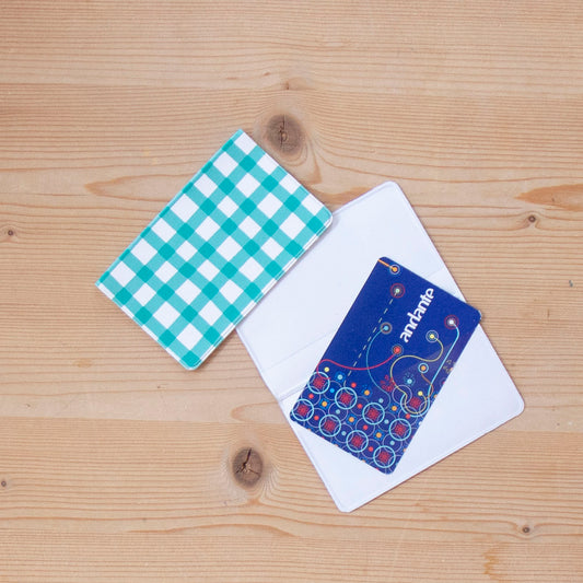 Porta Cartões Napa 6 x 9 cm VICHY GREEN