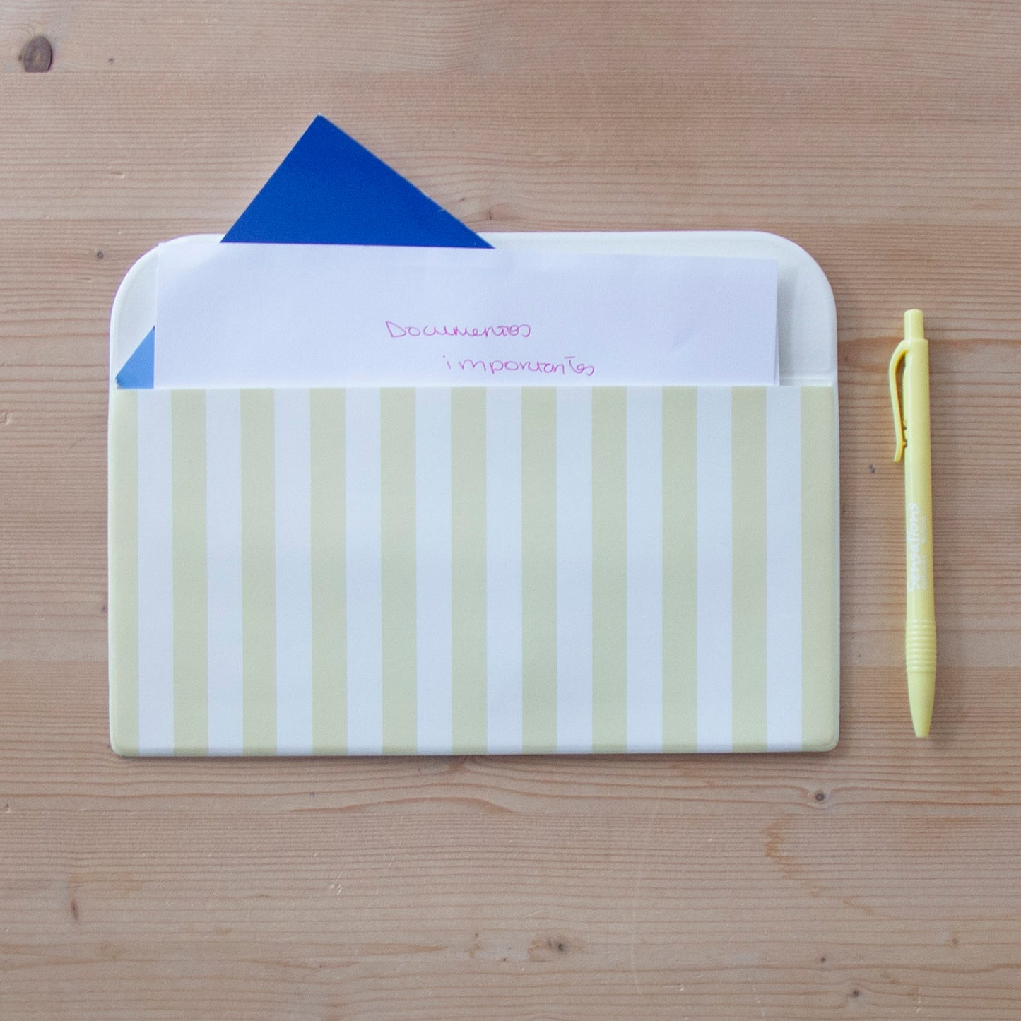 Porta Documentos Napa 24,5 x 13 cm YELLOW STRIPES