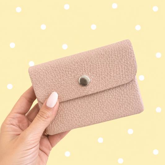 Porta Moedas Pele 10,5 x 8 cm Small ROSA CLARO
