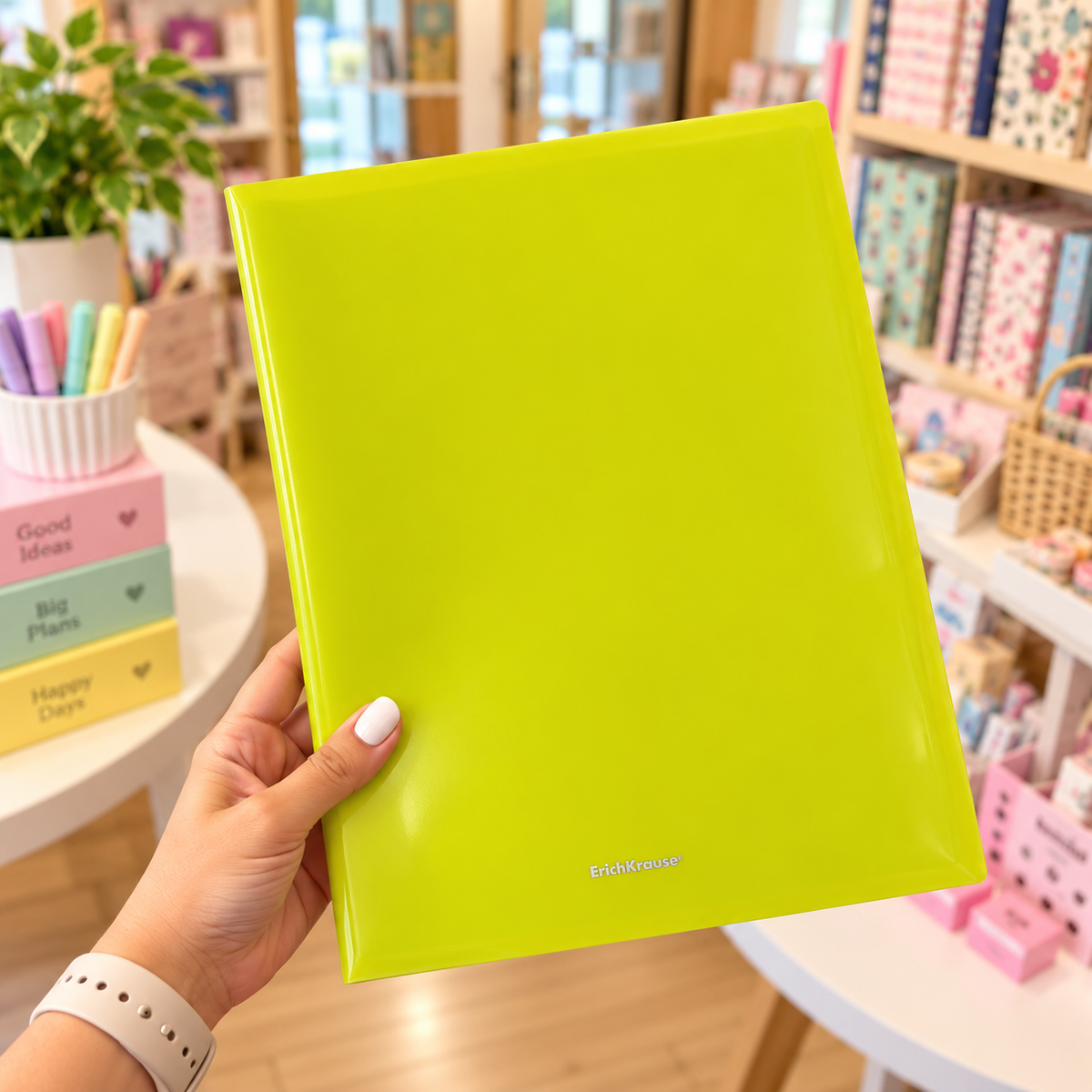 Portfolio A4 40 Micas Neon Amarelo (Erick Krause)