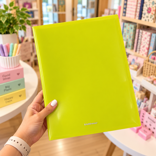 Portfolio A4 40 Micas Neon Amarelo (Erick Krause)