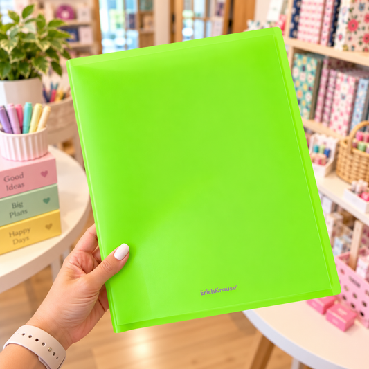 Portfolio A4 40 Micas Neon VERDE (Erick Krause)