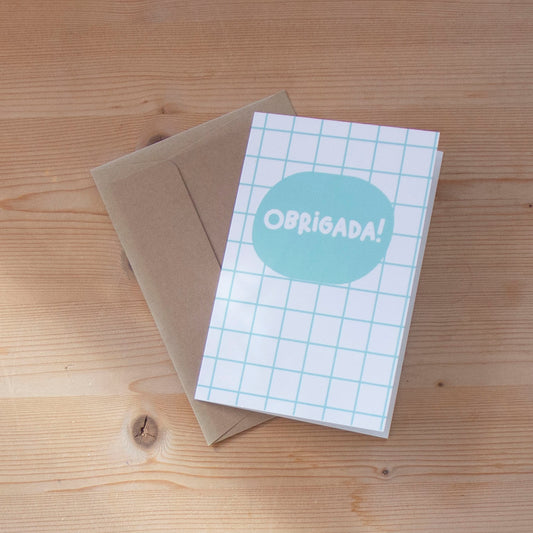 Postal Obrigada (Menta)