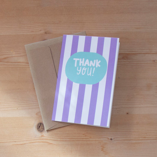 Postal Thank You Stripes