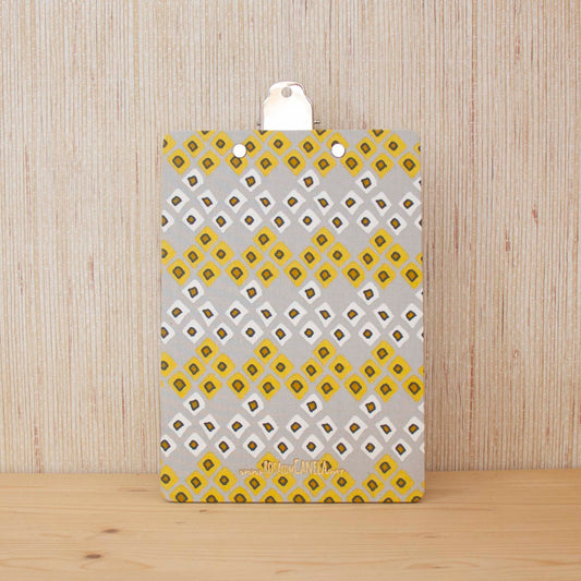 Prancheta A5 Tecido Tribal Yellow