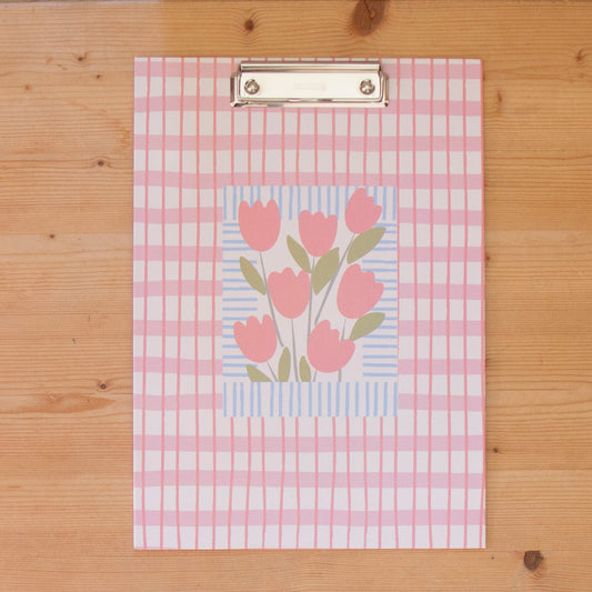 Prancheta A4 RCC FLOWERS PINK