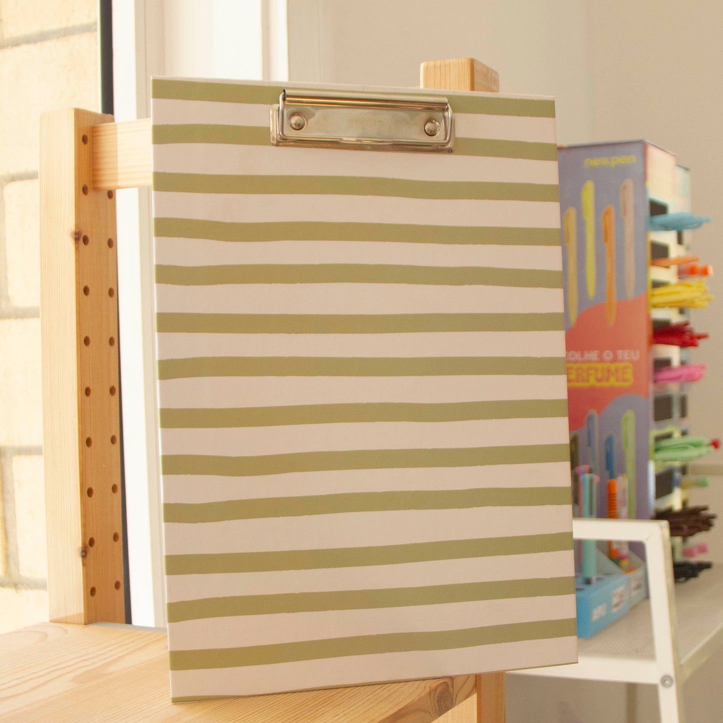 Prancheta A4 RCC GREEN STRIPES