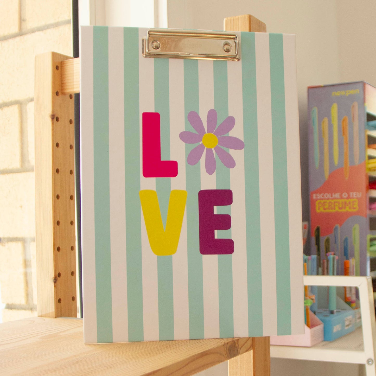 Prancheta A4 RCC LOVE MINT