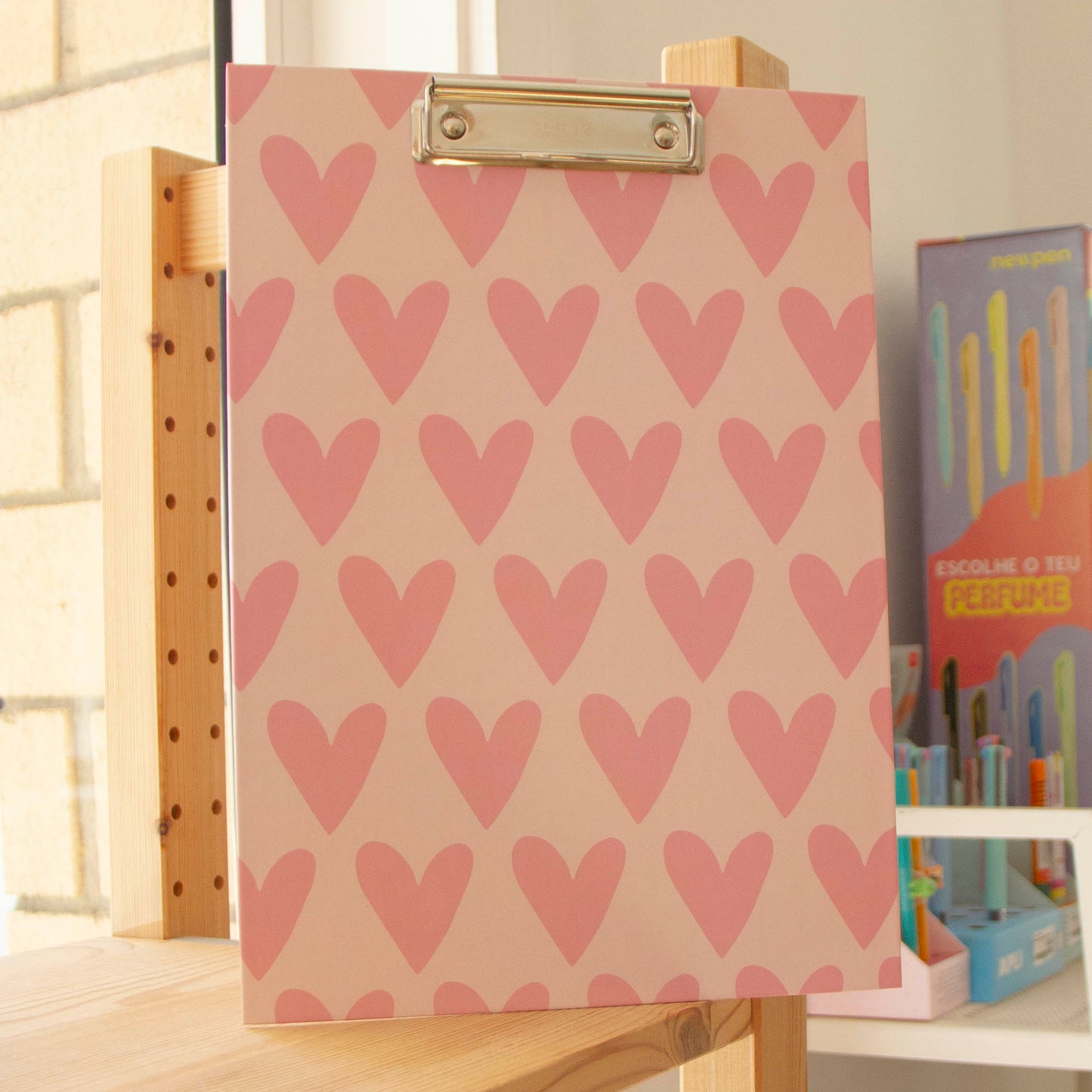 Prancheta A4 RCC PINK HEARTS
