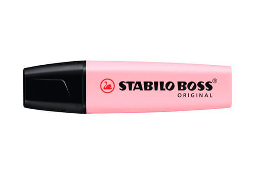 Marcador Stabilo Boss Pastel Rosa
