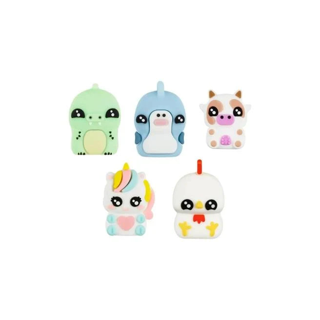 Kit 5 Canetas Bic Cristal Pastel Kids Figurines